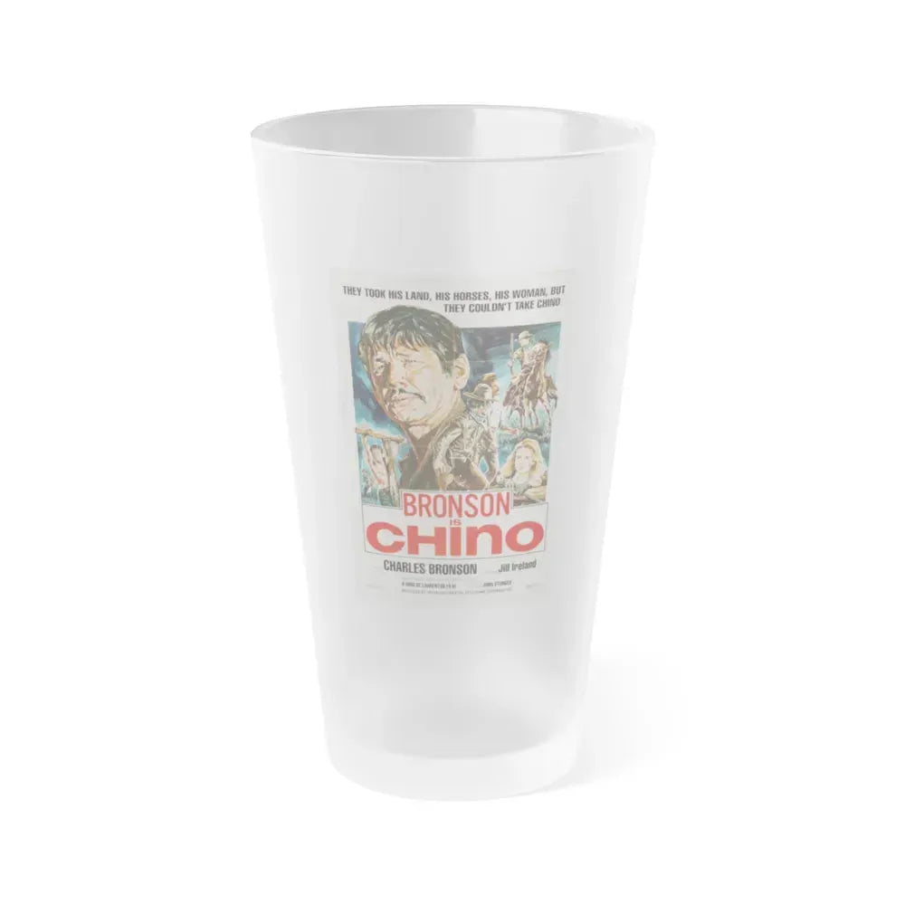 CHINO (4) 1973 Movie Poster - Frosted Pint Glass 16oz 16oz Frosted - Go Mug Yourself