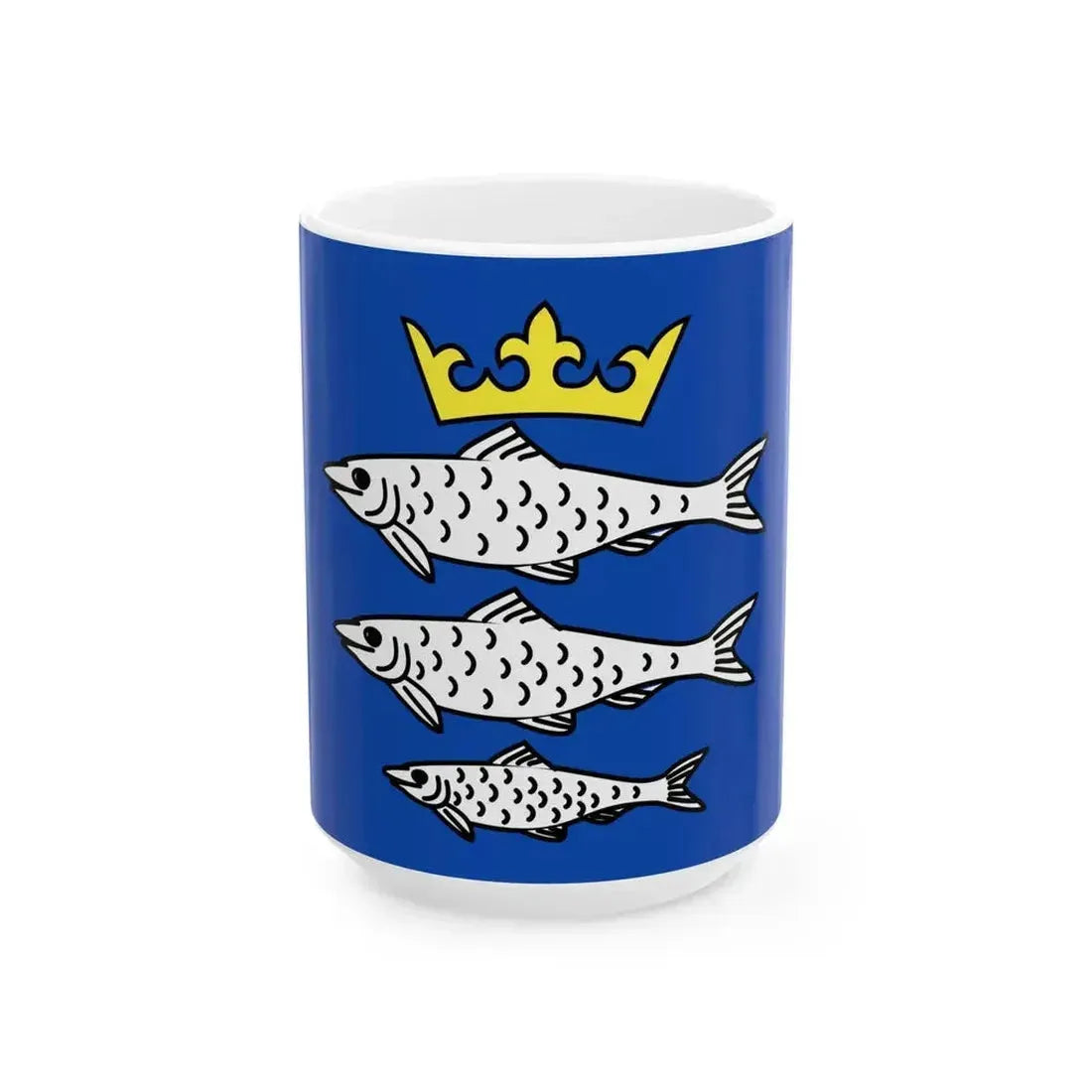 Chiny vlag (Belgium) White Coffee Mug 15oz - Go Mug Yourself