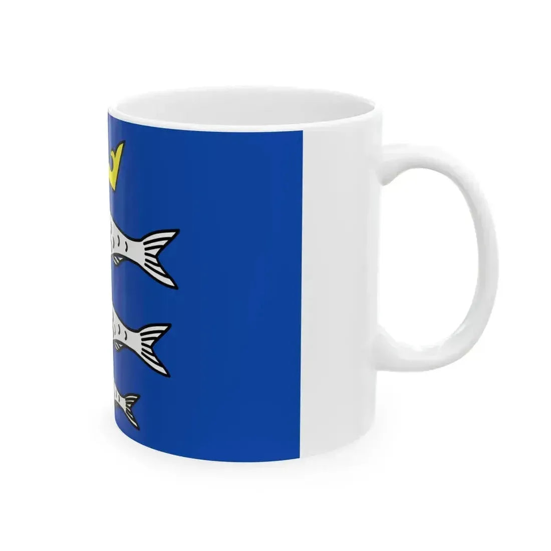 Chiny vlag (Belgium) White Coffee Mug - Go Mug Yourself