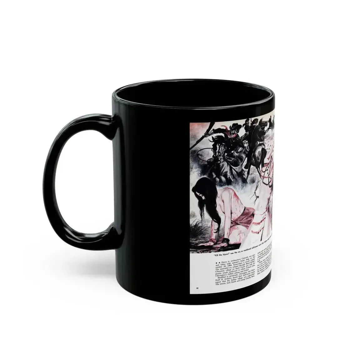 Chivington's Brutal Indian Massacre, Sir! magazine, July 1959 - Black Coffee Mug - Go Mug Yourself