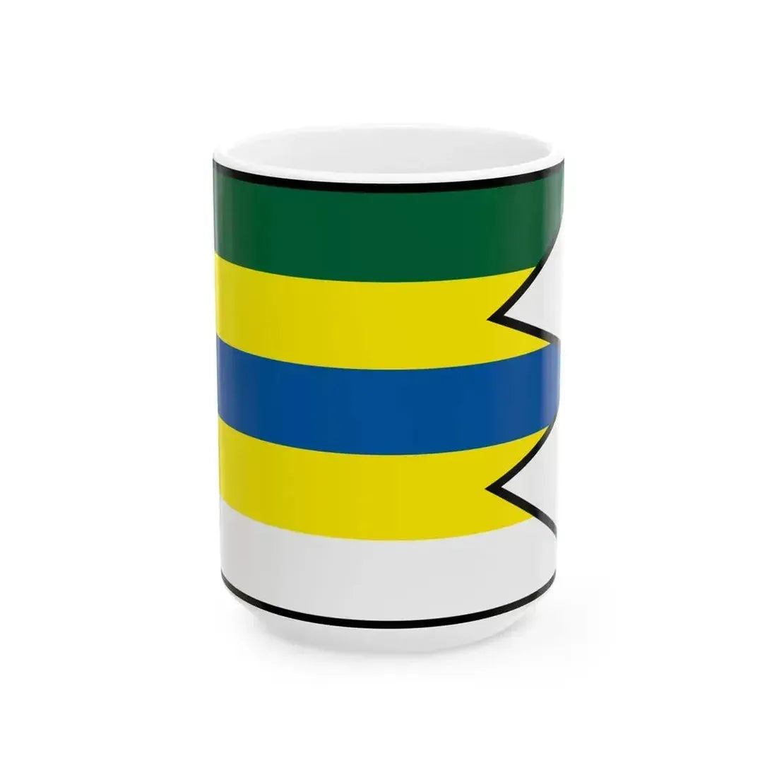 Chmelovec Presov Flag (Slovakia) White Coffee Mug 15oz - Go Mug Yourself