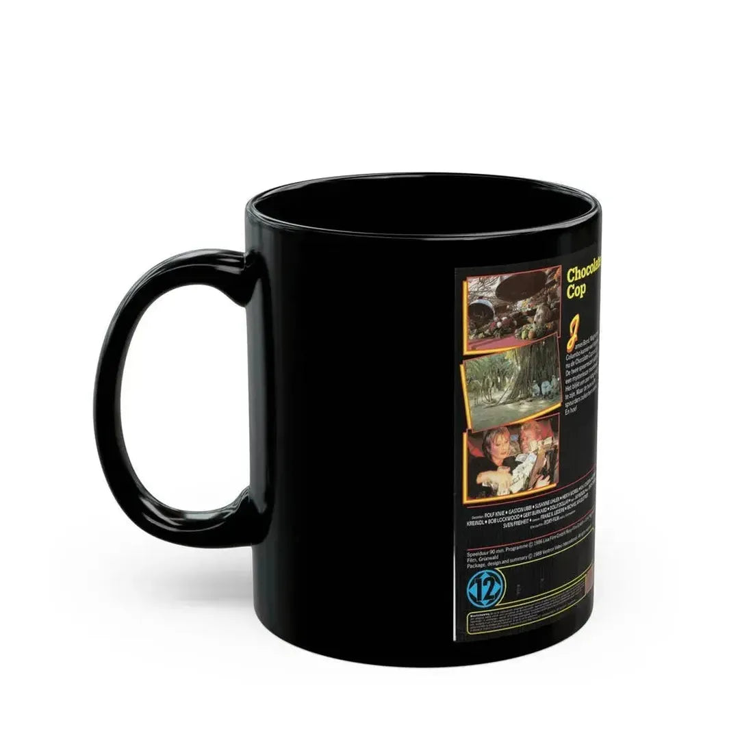 CHOCOLATE COP (VHS COVER) - Black Coffee Mug - Go Mug Yourself