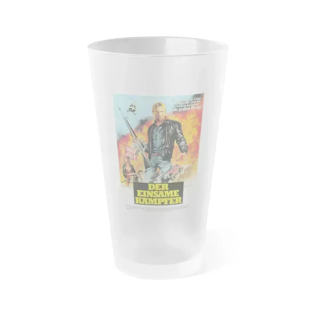CHOKE CANYON (GERMAN) 1986 Movie Poster - Frosted Pint Glass 16oz 16oz Frosted - Go Mug Yourself