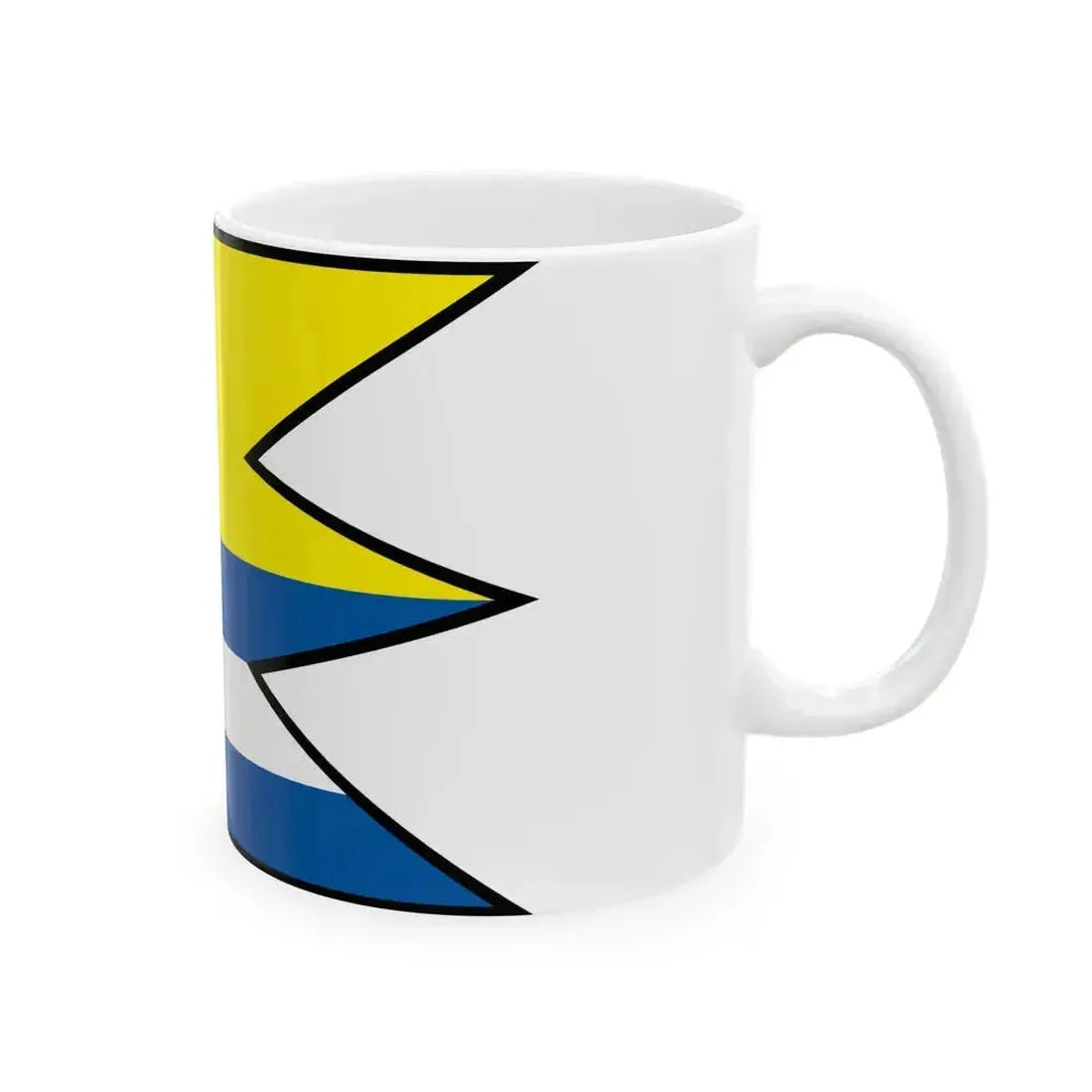 Chonkovce Sobrance Flag (Slovakia) White Coffee Mug - Go Mug Yourself