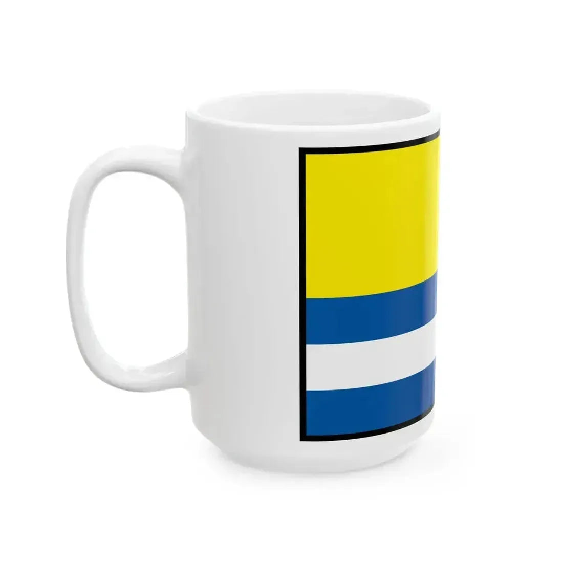 Chonkovce Sobrance Flag (Slovakia) White Coffee Mug - Go Mug Yourself