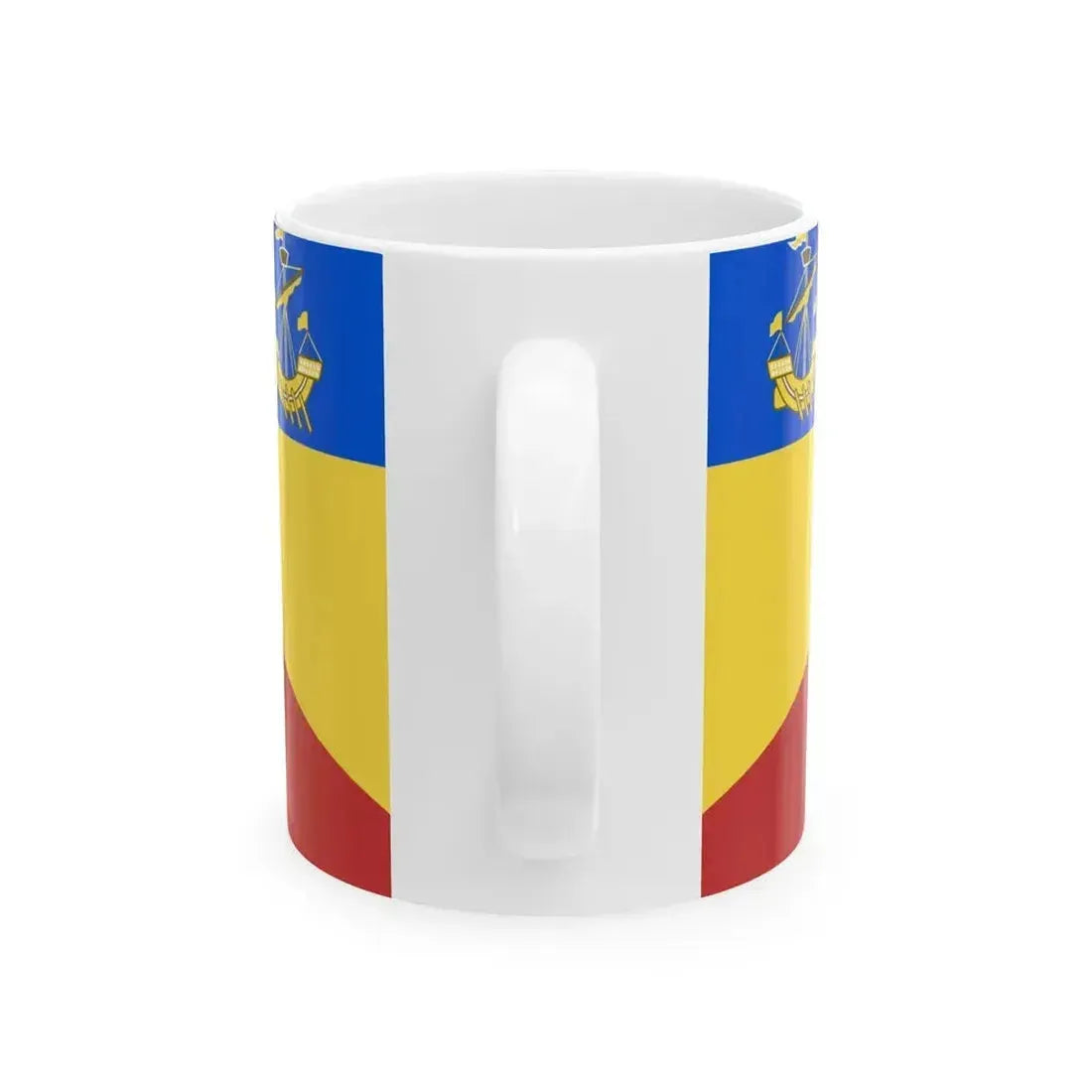 Christchurch heraldic flag (New Zealand) White Coffee Mug - Go Mug Yourself