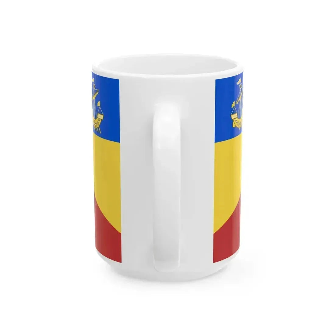 Christchurch heraldic flag (New Zealand) White Coffee Mug - Go Mug Yourself