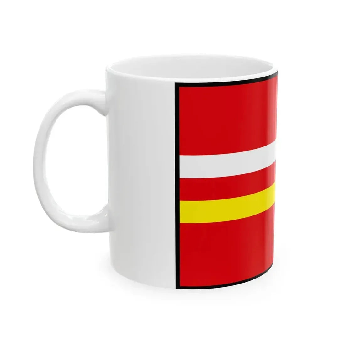 Chrtany Velky Krtis Flag (Slovakia) White Coffee Mug - Go Mug Yourself