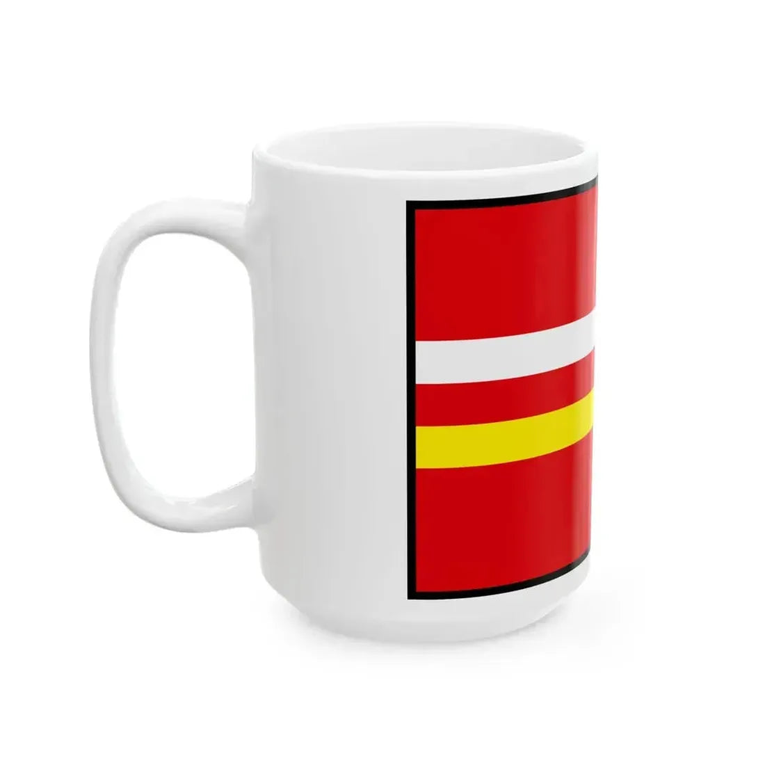Chrtany Velky Krtis Flag (Slovakia) White Coffee Mug - Go Mug Yourself