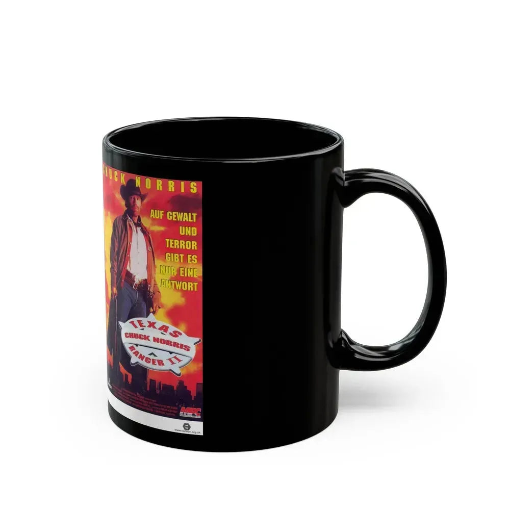 CHUCK NORRIS TEXAS RANGER 2 (VHS COVER) - Black Coffee Mug - Go Mug Yourself