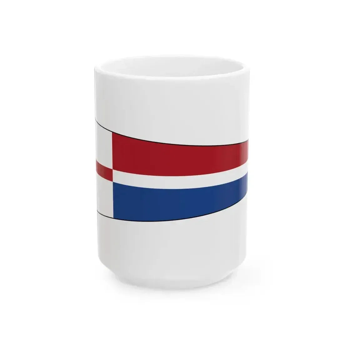 Church Pennant outline (Netherlands) White Coffee Mug 15oz - Go Mug Yourself