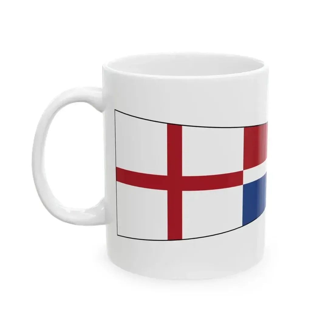 Church Pennant outline (Netherlands) White Coffee Mug - Go Mug Yourself