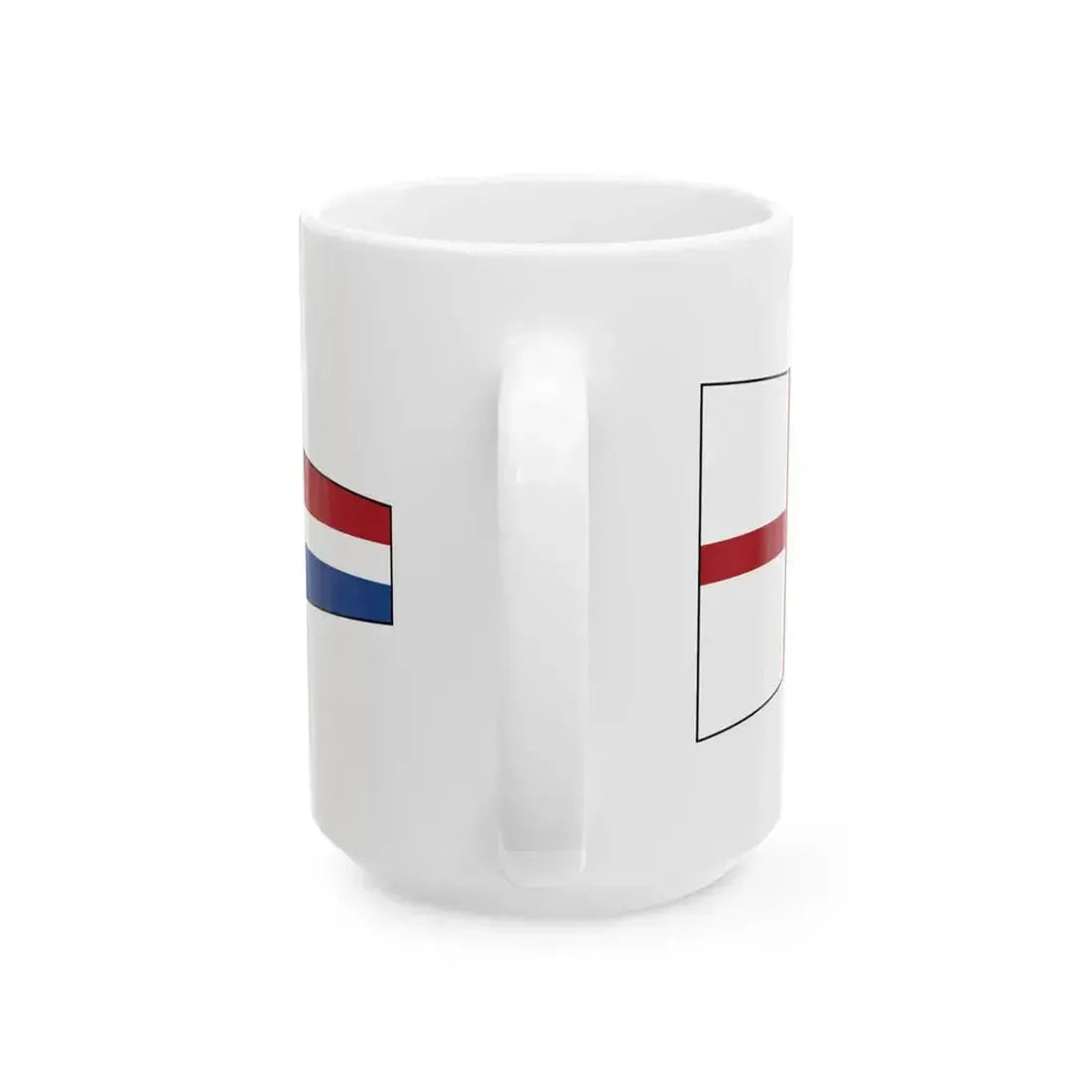 Church Pennant outline (Netherlands) White Coffee Mug - Go Mug Yourself