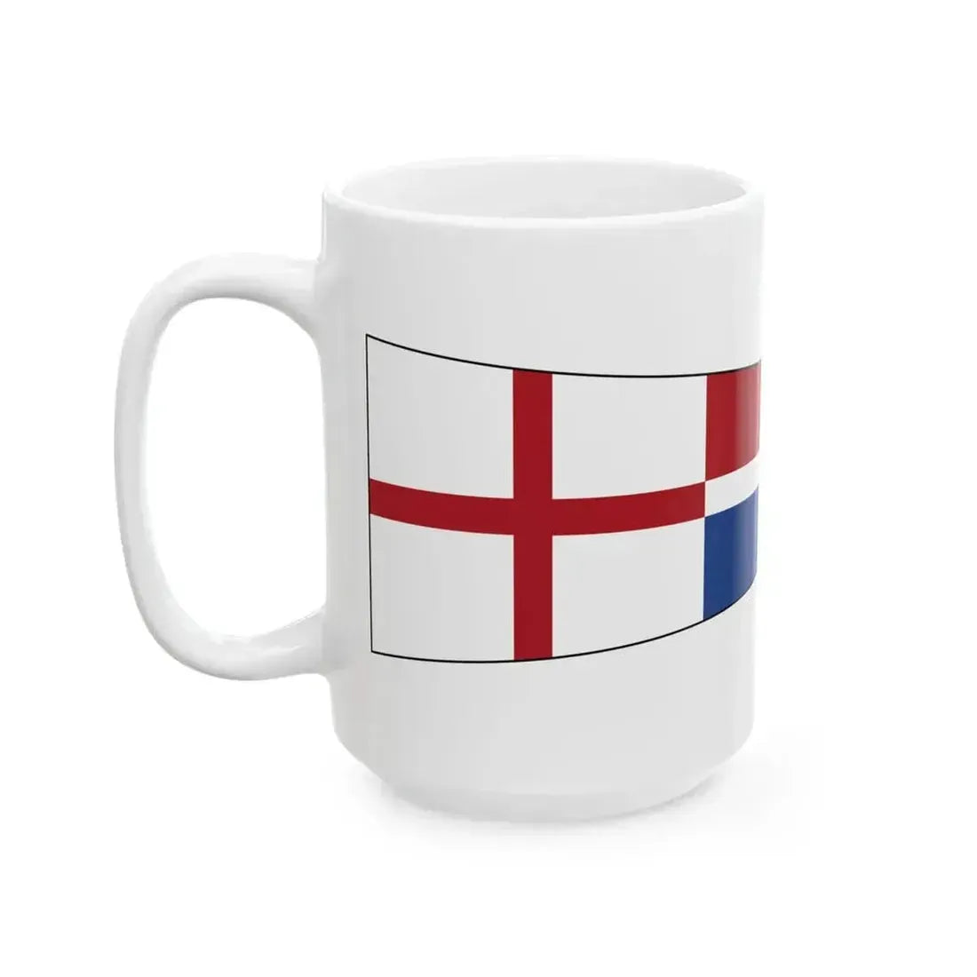 Church Pennant outline (Netherlands) White Coffee Mug - Go Mug Yourself