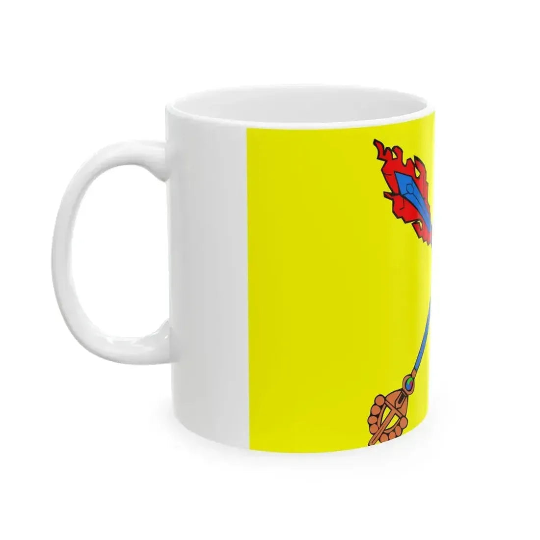 Chushi Gangdruk-flag (China) White Coffee Mug - Go Mug Yourself
