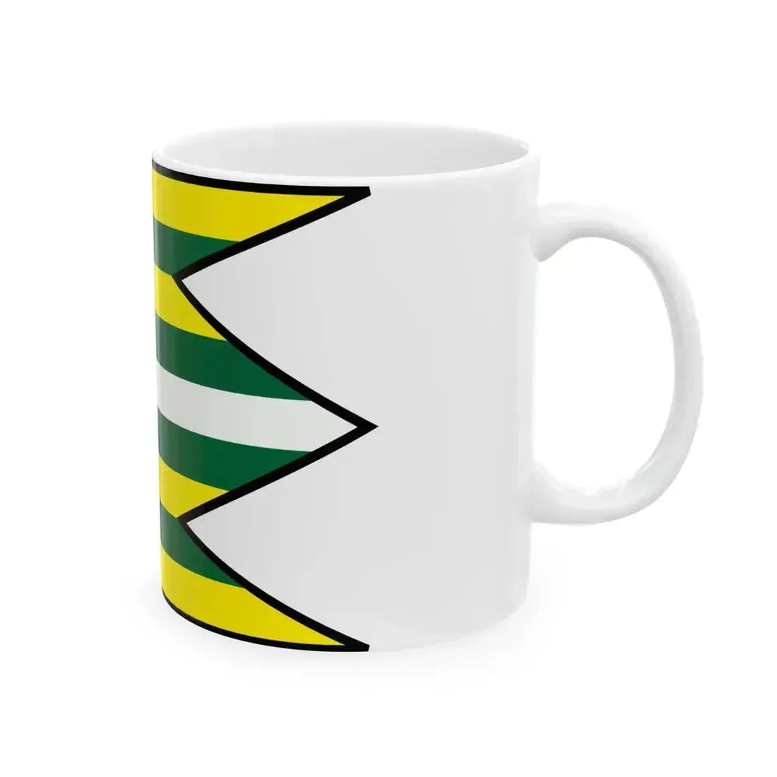 Chvojnica Myjava Flag (Slovakia) White Coffee Mug - Go Mug Yourself