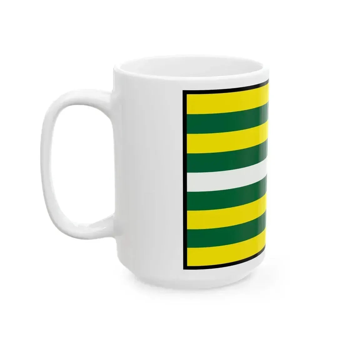 Chvojnica Myjava Flag (Slovakia) White Coffee Mug - Go Mug Yourself