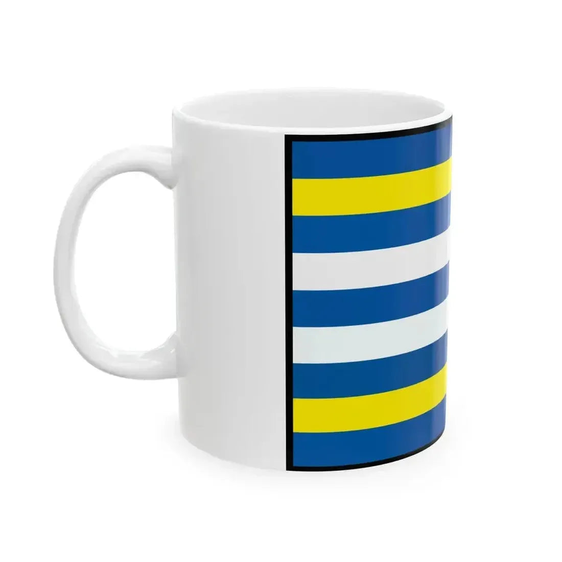 Chvojnica Prievidza Flag (Slovakia) White Coffee Mug - Go Mug Yourself