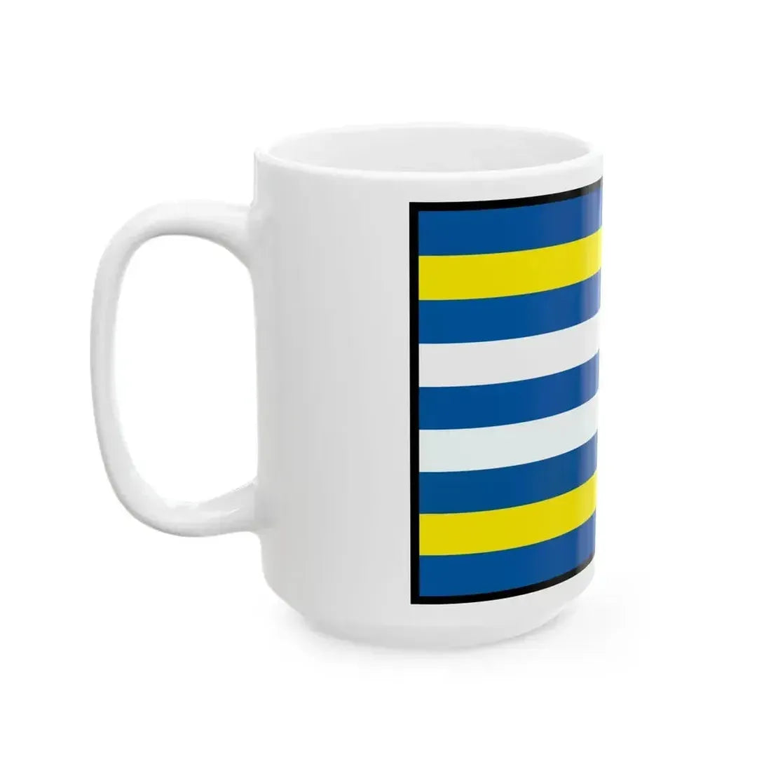 Chvojnica Prievidza Flag (Slovakia) White Coffee Mug - Go Mug Yourself