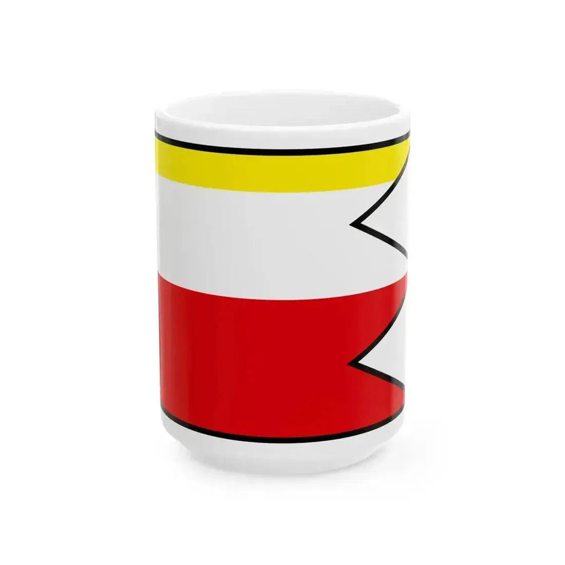 Cicarovce Michalovce Flag (Slovakia) White Coffee Mug 15oz - Go Mug Yourself