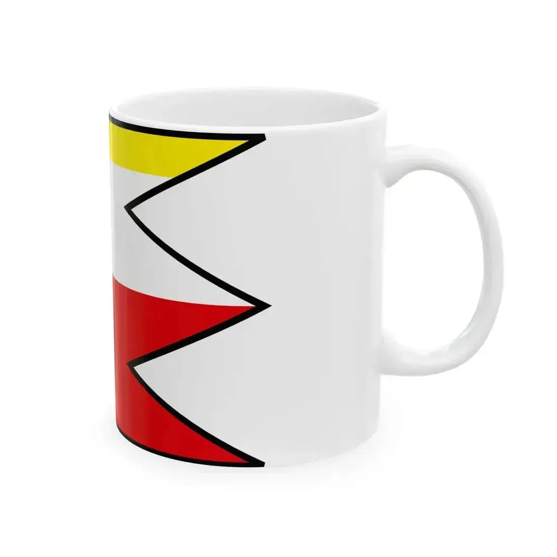 Cicarovce Michalovce Flag (Slovakia) White Coffee Mug - Go Mug Yourself