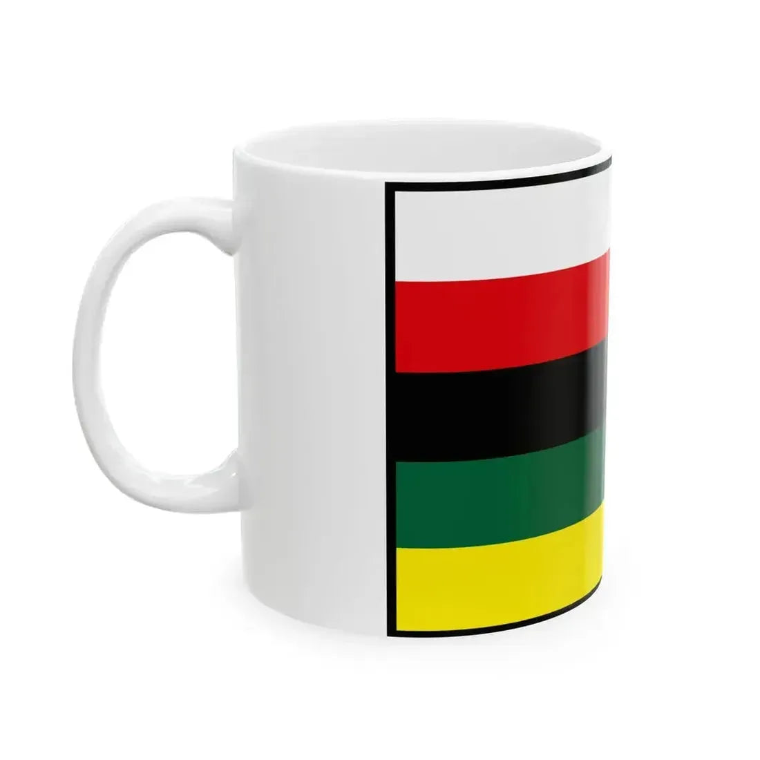 Cierna Trebisov Flag (Slovakia) White Coffee Mug - Go Mug Yourself