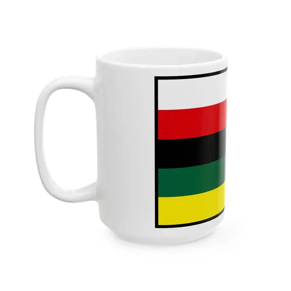 Cierna Trebisov Flag (Slovakia) White Coffee Mug - Go Mug Yourself