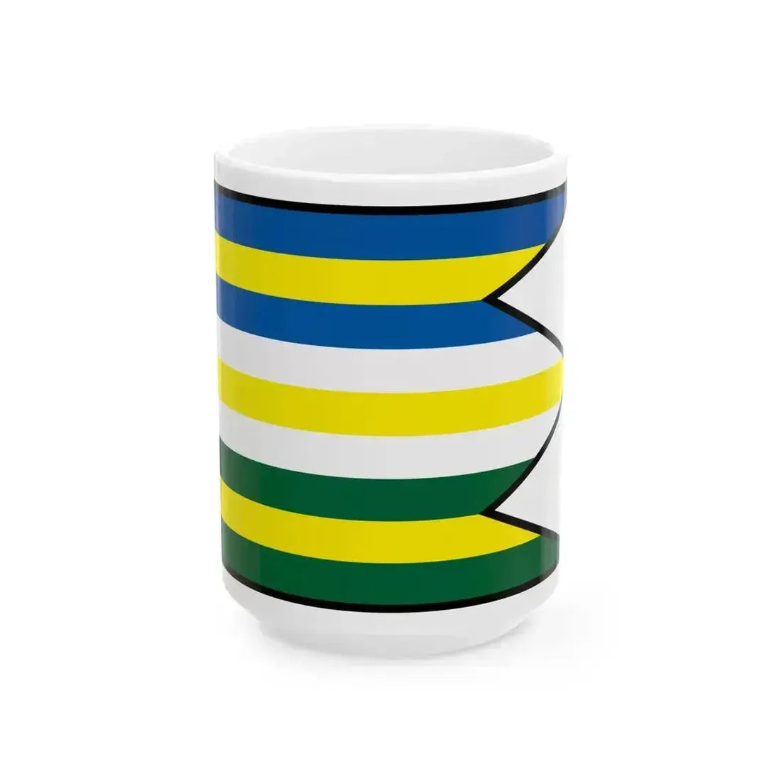Cierne Cadca Flag (Slovakia) White Coffee Mug 15oz - Go Mug Yourself