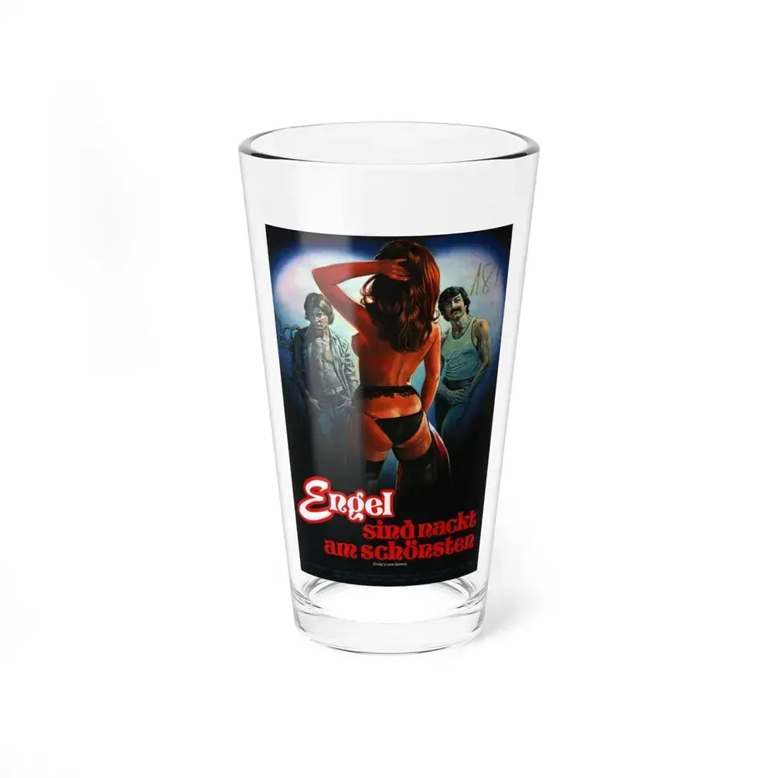 CINDY'S LOVE GAMES 1979 Movie Poster - Pint Glass 16oz 16oz - Go Mug Yourself