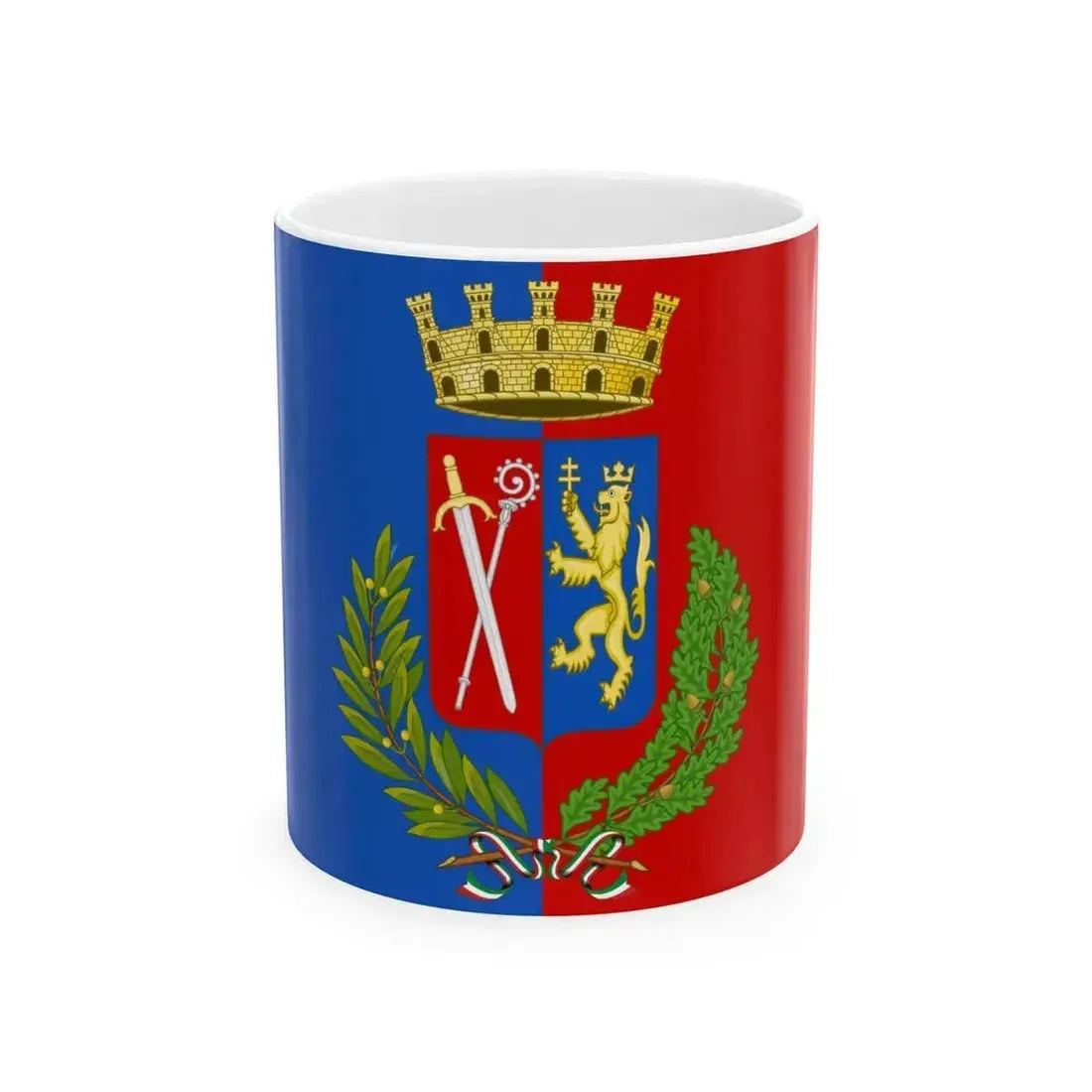 Cinisello Balsamo-Bandiera (Italy) White Coffee Mug 11oz - Go Mug Yourself