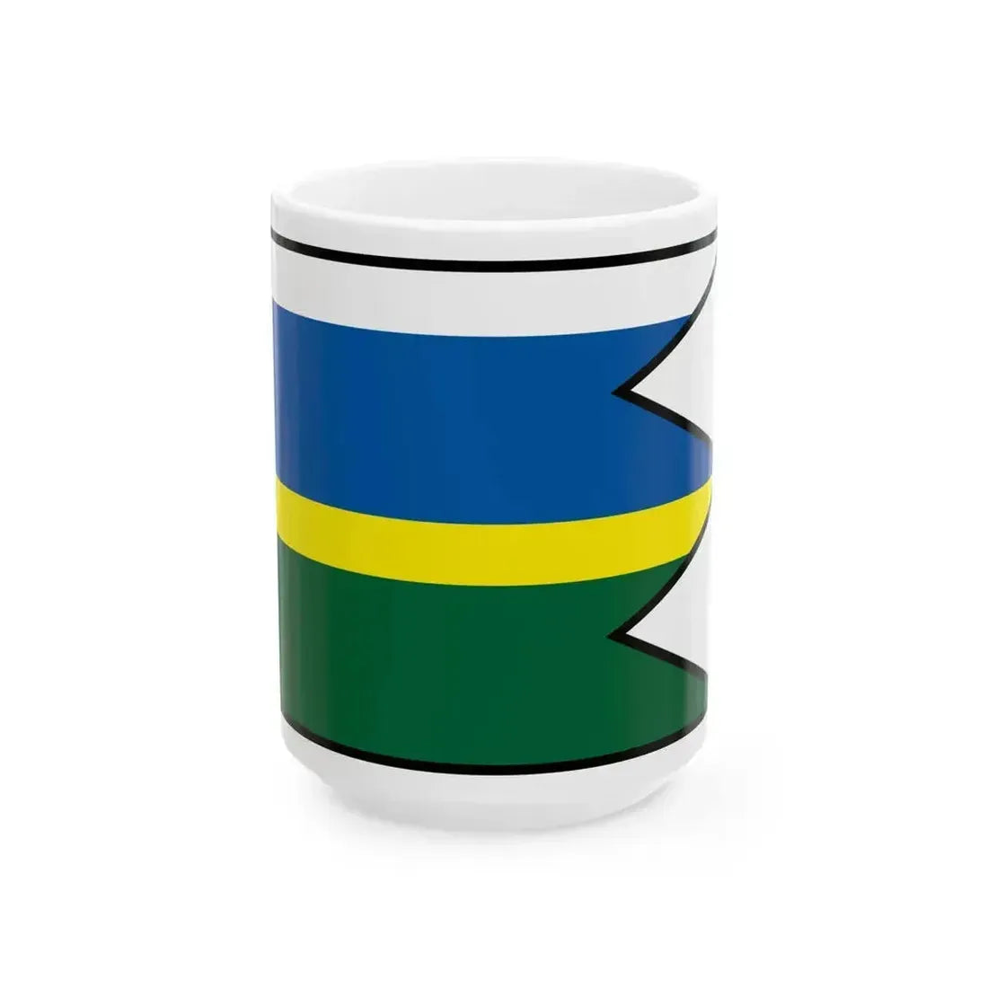 Circ Stara Lubovna Flag (Slovakia) White Coffee Mug 15oz - Go Mug Yourself