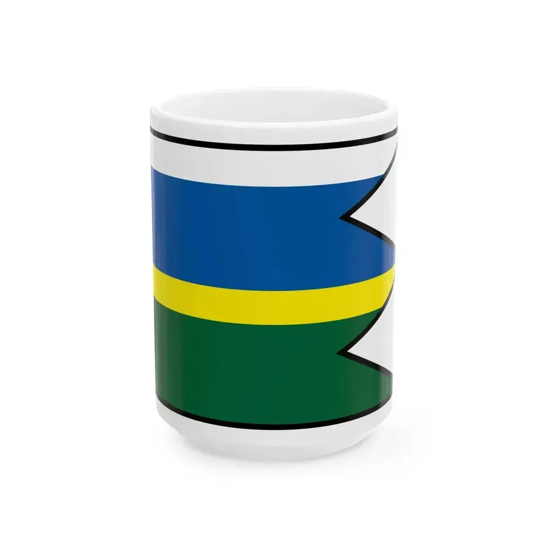 Circ Stara Lubovna Flag (Slovakia) White Coffee Mug 15oz - Go Mug Yourself