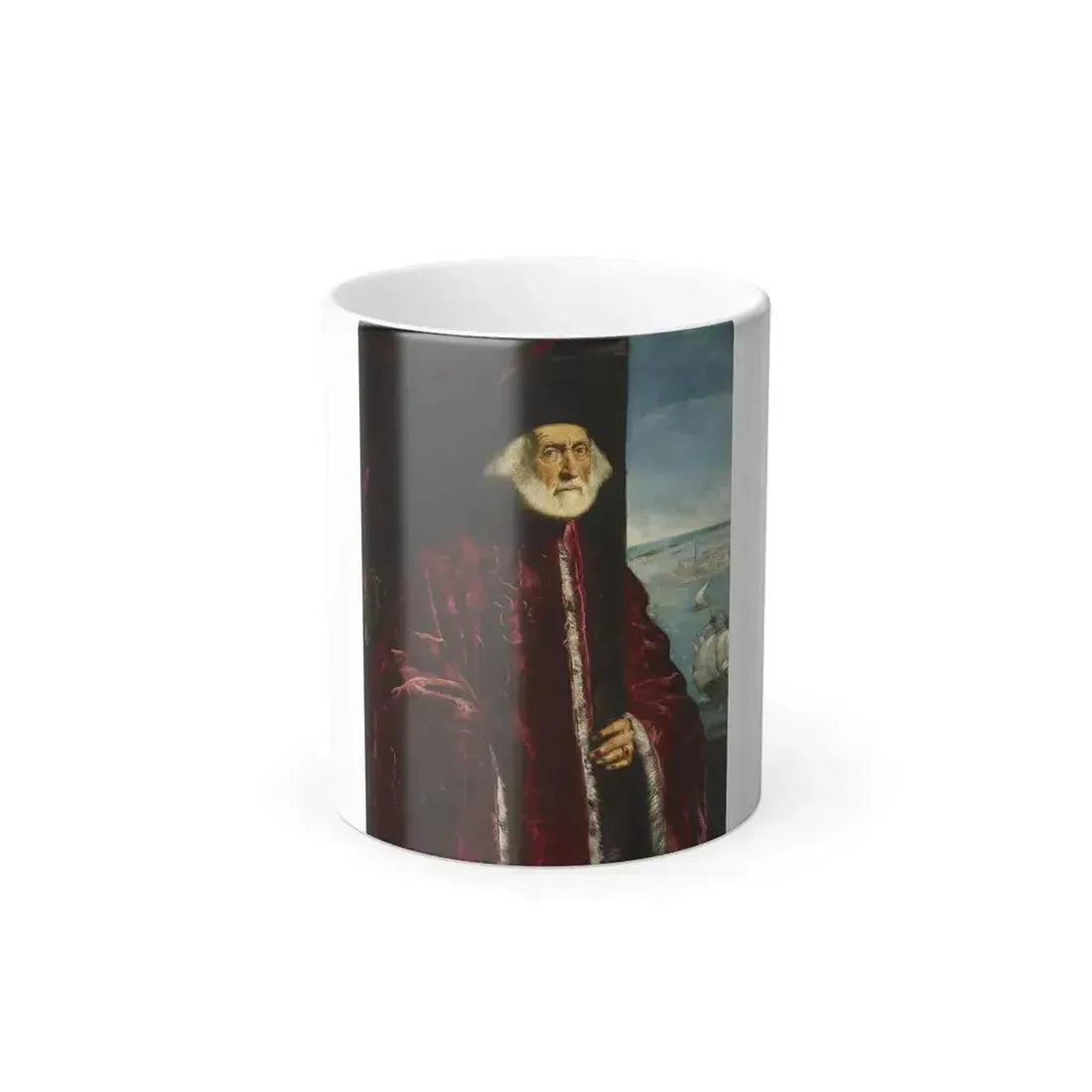 Circle of Jacopo Tintoretto (c1518-1594) Portrait of a Venetian Procurator - Oil on Canvas - Color Changing Mug 11oz 11oz - Go Mug Yourself