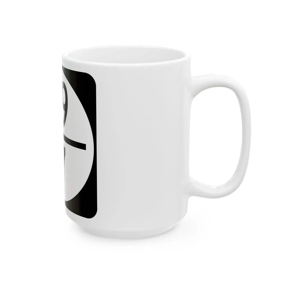 Circle sign 119-17 (Virginia) (Road Sign) White Coffee Mug - Go Mug Yourself