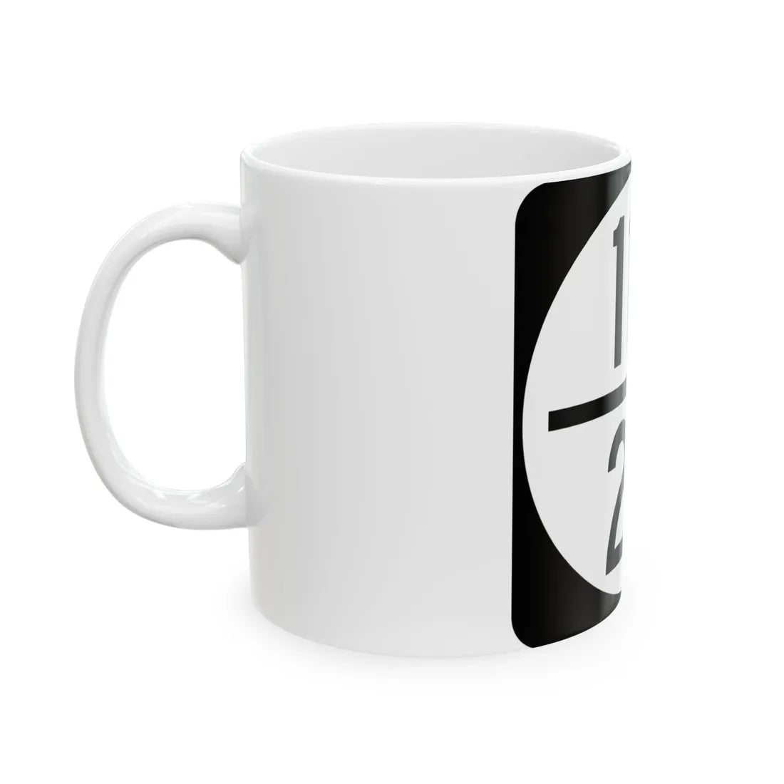 Circle sign 119-20 (Virginia) (Road Sign) White Coffee Mug - Go Mug Yourself