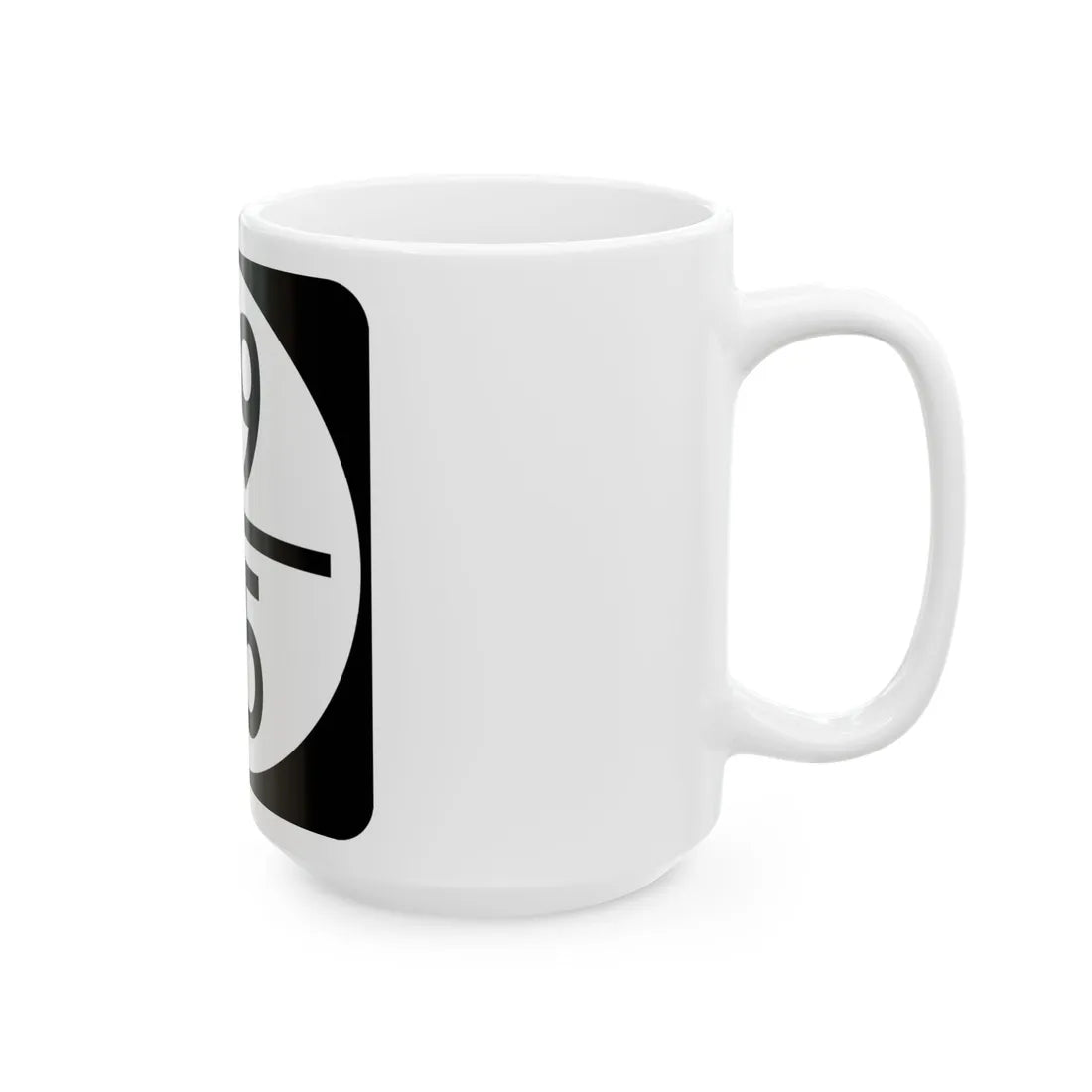 Circle sign 119-65 (Virginia) (Road Sign) White Coffee Mug - Go Mug Yourself