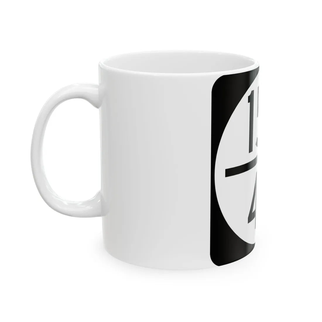 Circle sign 152-46 (Virginia) (Road Sign) White Coffee Mug - Go Mug Yourself