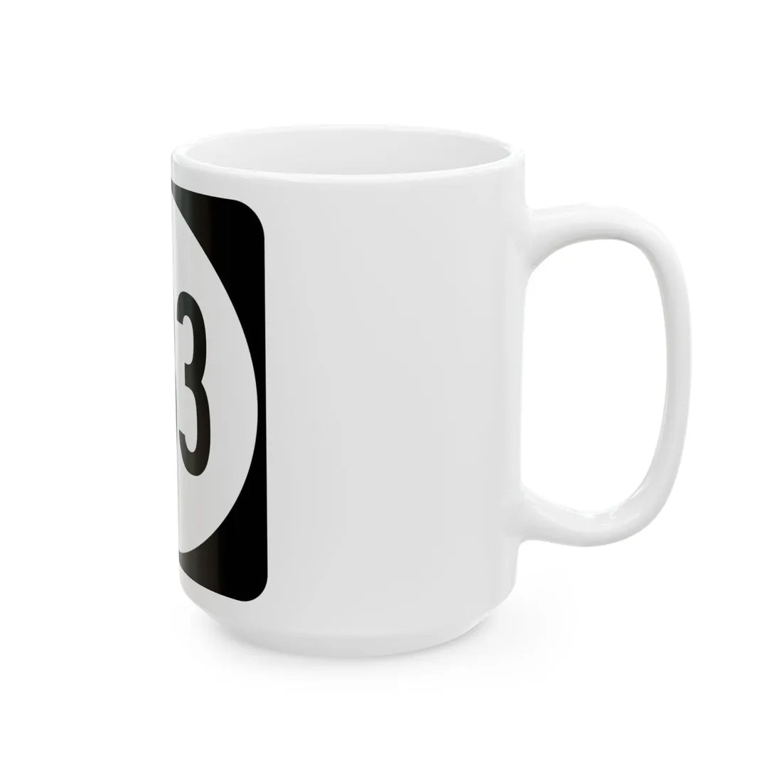 Circle sign 633 Virginia (Virginia) (Road Sign) White Coffee Mug - Go Mug Yourself
