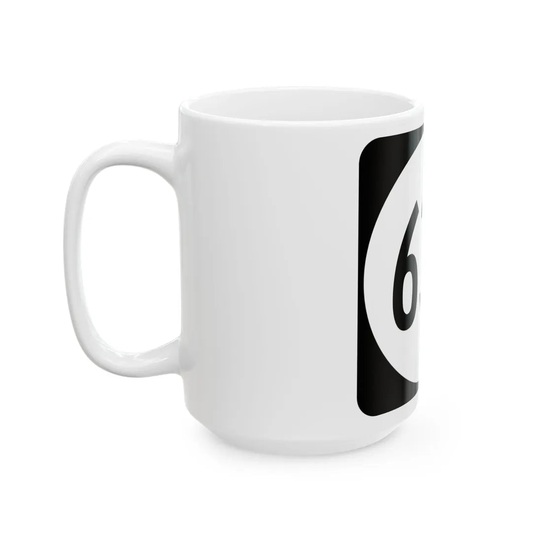 Circle sign 635 Virginia (Virginia) (Road Sign) White Coffee Mug - Go Mug Yourself