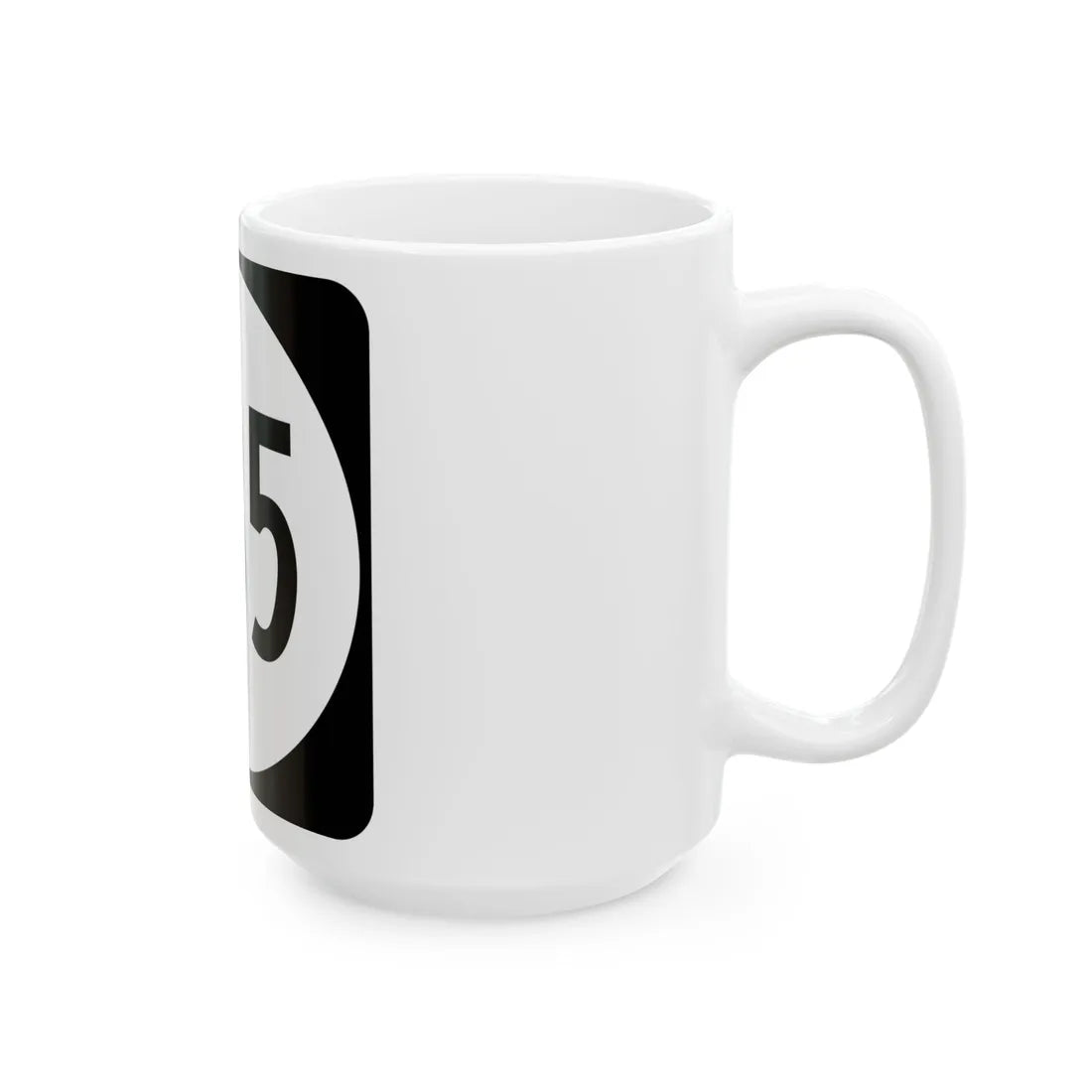 Circle sign 635 Virginia (Virginia) (Road Sign) White Coffee Mug - Go Mug Yourself