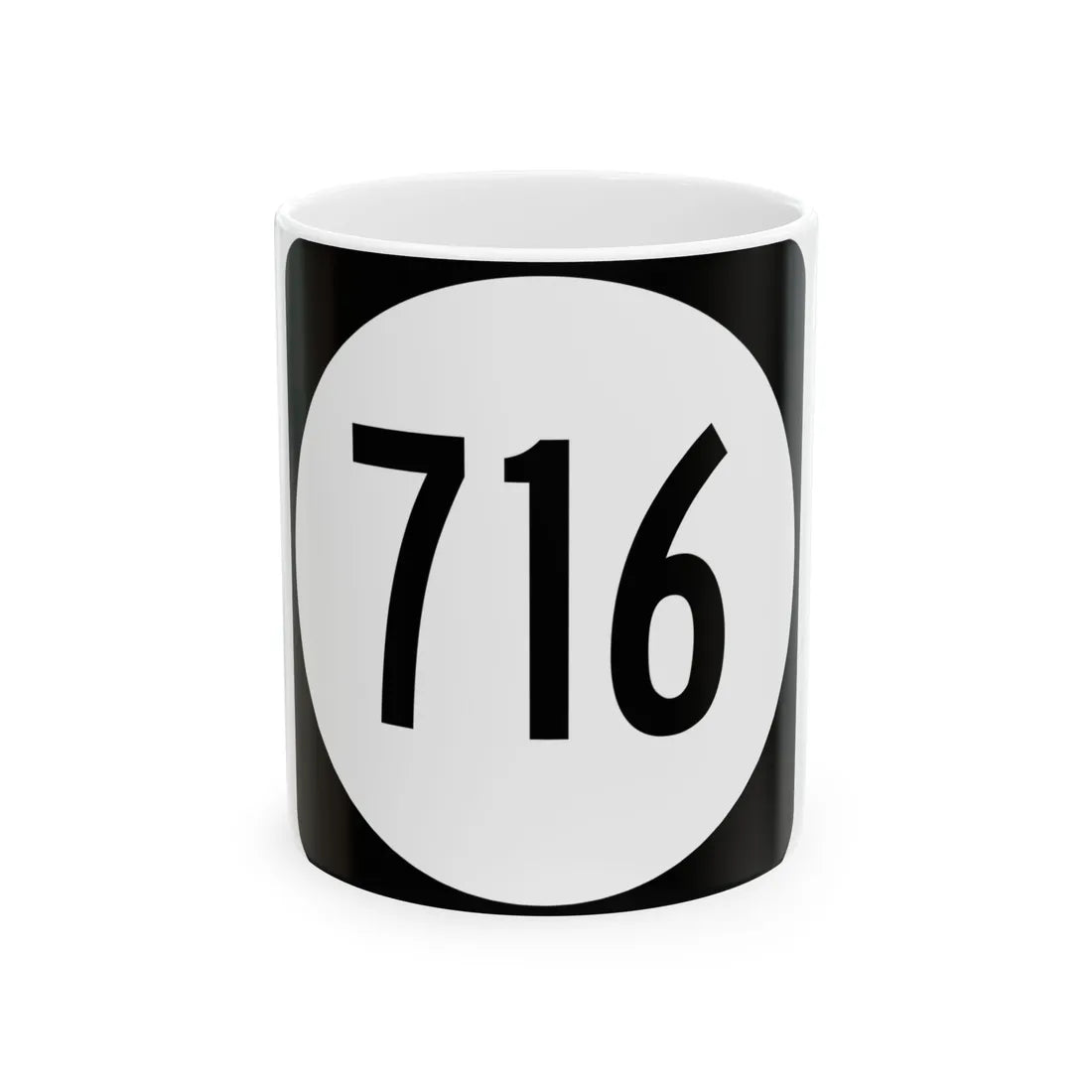 Circle sign 716 Virginia (Virginia) (Road Sign) White Coffee Mug 11oz - Go Mug Yourself