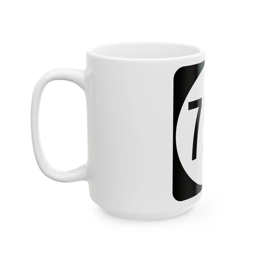 Circle sign 750 Virginia (Virginia) (Road Sign) White Coffee Mug - Go Mug Yourself