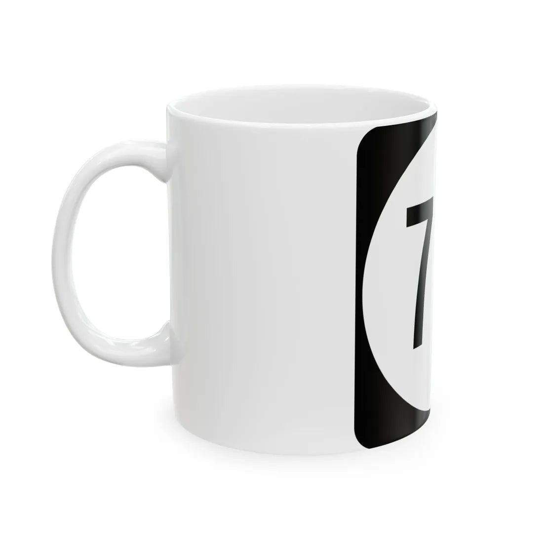 Circle sign 751 Virginia (Virginia) (Road Sign) White Coffee Mug - Go Mug Yourself