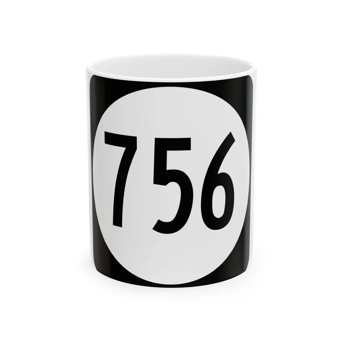 Circle sign 756 Virginia (Virginia) (Road Sign) White Coffee Mug 11oz - Go Mug Yourself