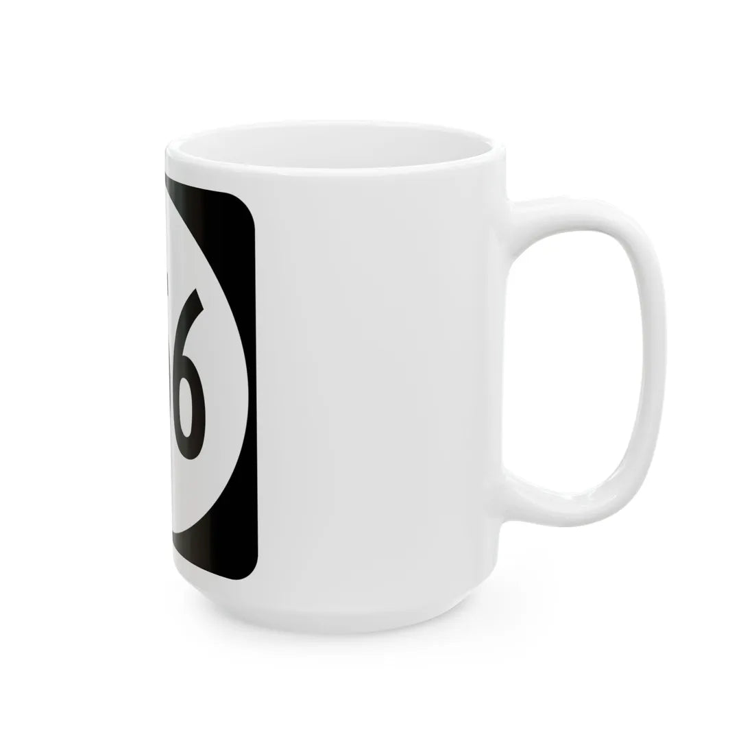 Circle sign 756 Virginia (Virginia) (Road Sign) White Coffee Mug - Go Mug Yourself
