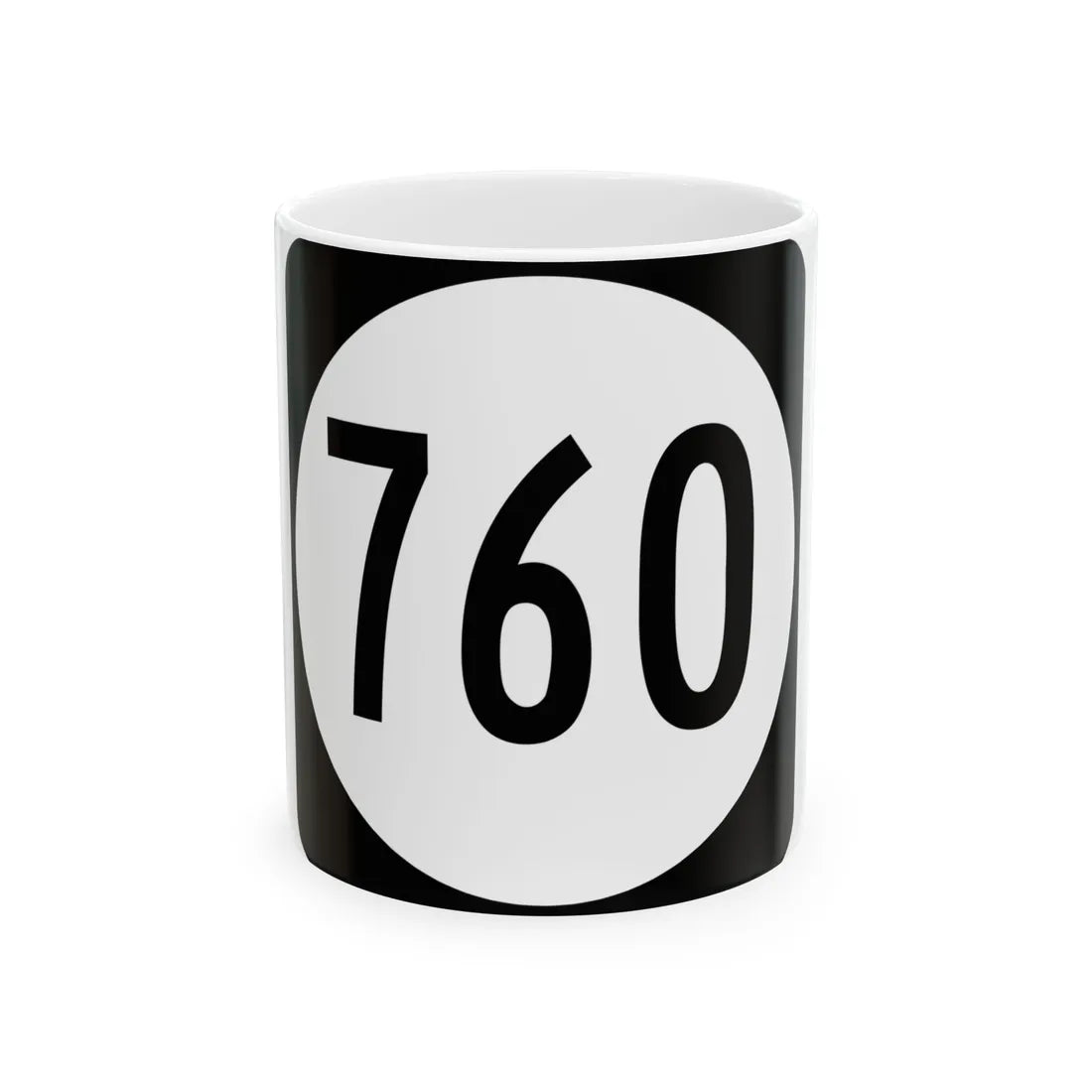Circle sign 760 Virginia (Virginia) (Road Sign) White Coffee Mug 11oz - Go Mug Yourself