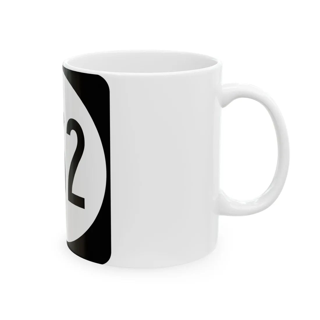 Circle sign 762 Virginia (Virginia) (Road Sign) White Coffee Mug - Go Mug Yourself
