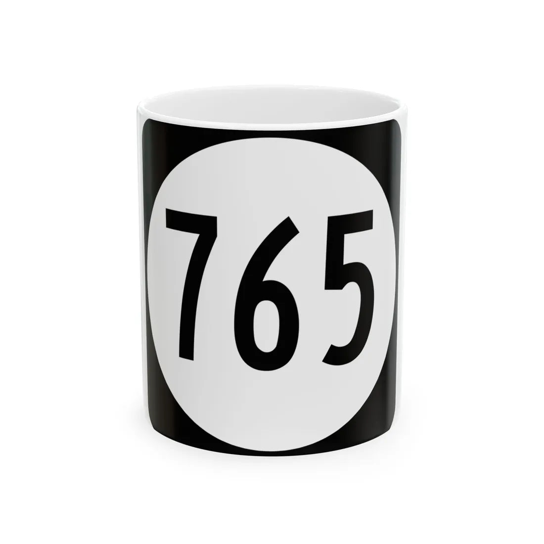 Circle sign 765 Virginia (Virginia) (Road Sign) White Coffee Mug 11oz - Go Mug Yourself