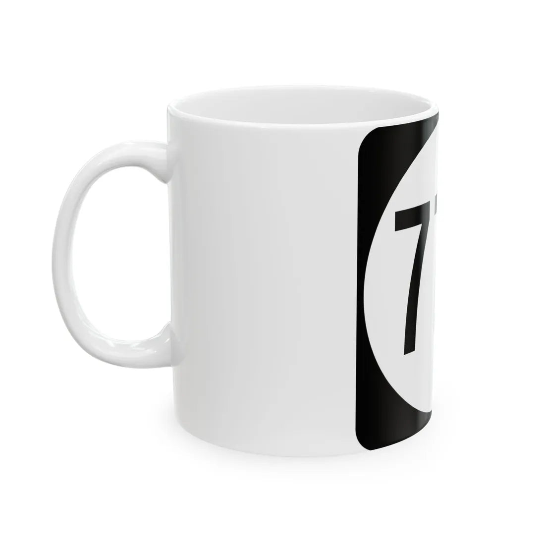 Circle sign 770 Virginia (Virginia) (Road Sign) White Coffee Mug - Go Mug Yourself