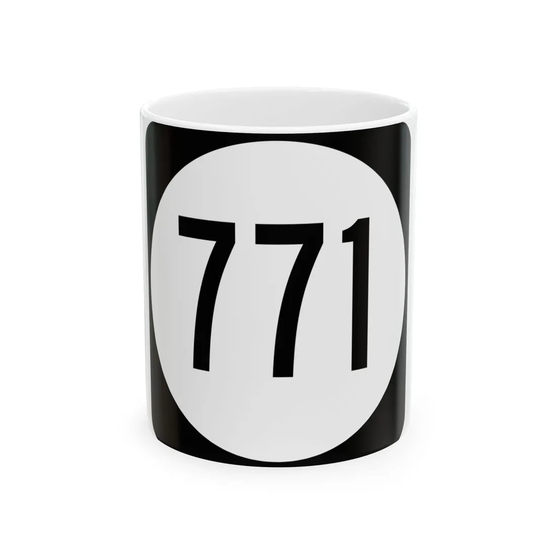 Circle sign 771 Virginia (Virginia) (Road Sign) White Coffee Mug 11oz - Go Mug Yourself